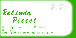 relinda pittel business card